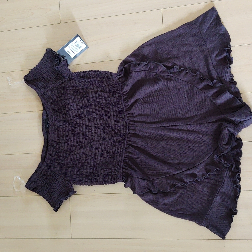 Art class off the shoulder shorts romper